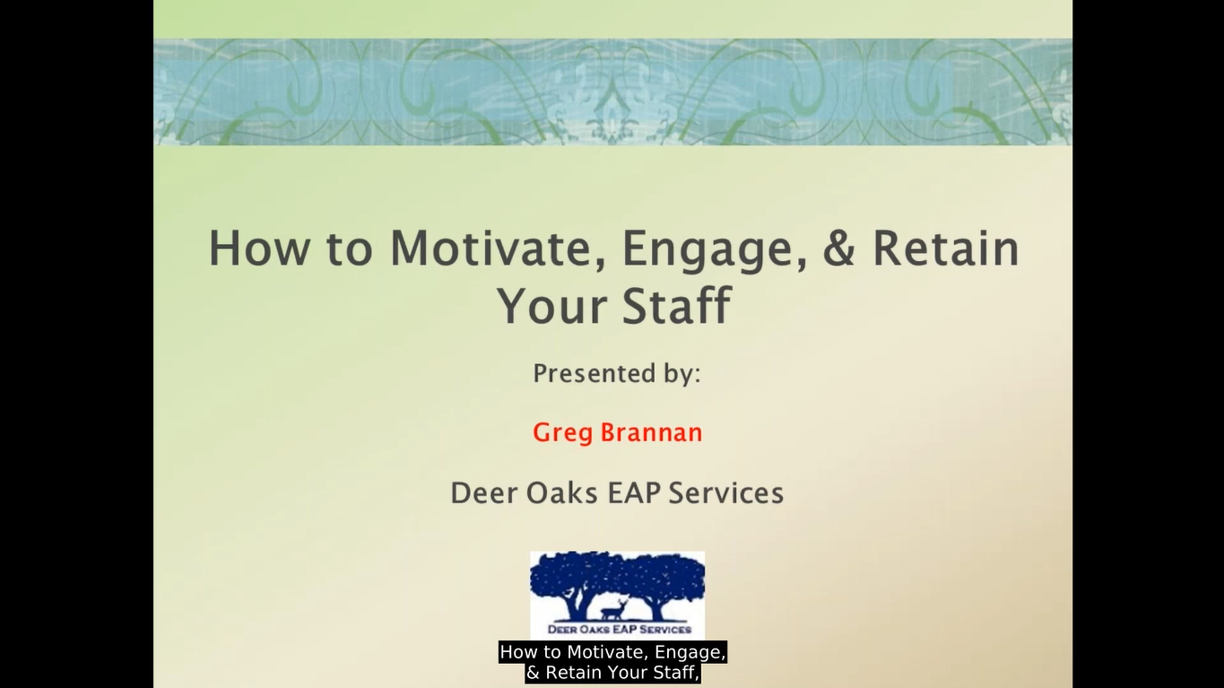 Deer Oaks Supervisor Excellence Series Videos Texas Health And Human