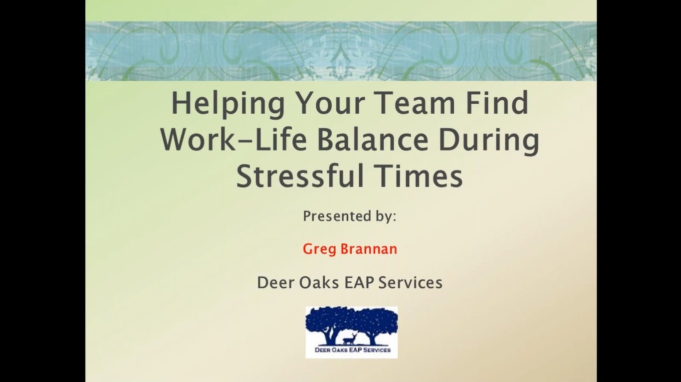 Deer Oaks Supervisor Excellence Series Videos Texas Health And Human